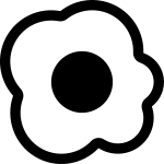 Egg Fried SVG Icon